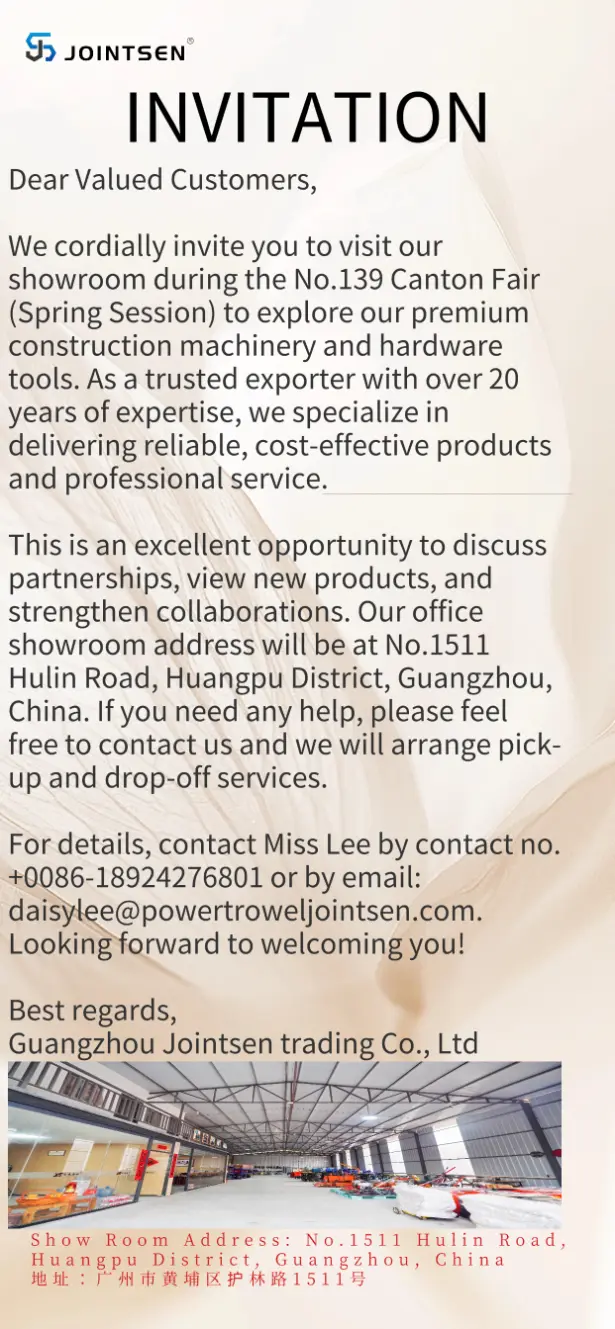 Welkom in onze showroom met bouwmachines en hardwaretools